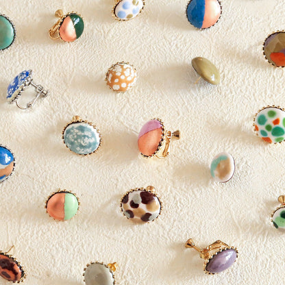 七寶燒琺瑯耳環手作體驗（Shippou Enamel Earrings）｜作品範例 3