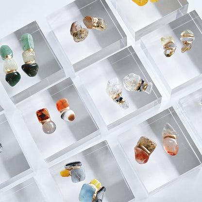 金繼天然石耳環手作體驗（Kintsugi Stone Earrings）｜課程使用的素材與工具 1